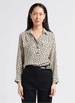 GERARD DAREL CLEA - White Silk Top