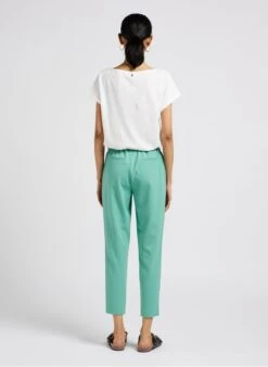 ONE STEP White Boat-neck Cotton-blend T-shirt With Screen Print 9 ONE STEP White Boat-neck Cotton-blend T-shirt With Screen Print -Morganmai Store 4044102