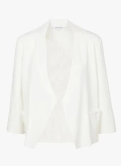 GERARD DAREL LEHA - White Mixed-knit Open Cardigan -Morganmai Store 4045970