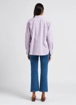 Maison Labiche POPINCOURT LA FLEMME - White Organic Cotton Round Neck T-shirt With La Flemme Embroidery -Morganmai Store 4047387