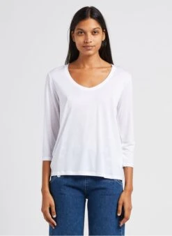 GERARD DAREL ALICE - White Stretchy Long-sleeved T-shirt