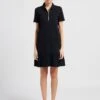 PAUL SMITH Black Short Cotton Polo Dress