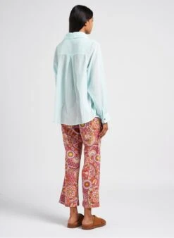 Billabong SWELL OVERSHIRT - Blue Buttoned Cotton Shirt -Morganmai Store 4052041