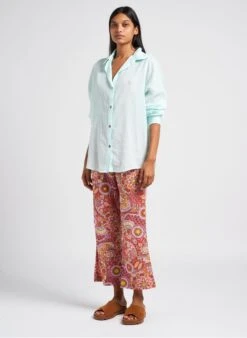 Billabong SWELL OVERSHIRT - Blue Buttoned Cotton Shirt -Morganmai Store 4052042