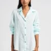 Billabong SWELL OVERSHIRT - Blue Buttoned Cotton Shirt