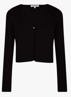 MORGAN MZINA - Black V-neck Cardigan -Morganmai Store 4055917
