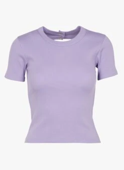 IRO AIYANA - Purple Round-neck Cotton T-shirt -Morganmai Store 4058926
