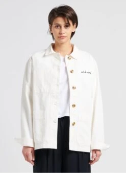 Maison Labiche SEBASTO ART DE VIVRE - White Cotton Shirt With Classic Collar