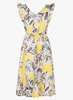 PAUL SMITH White Printed Cotton Midi Dress -Morganmai Store 4059714