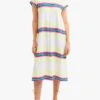 WILD CENTURIPE - Multicolored Striped Cotton T-shirt Dress
