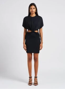 IRO KIMIME - Black Short T-shirt Dress