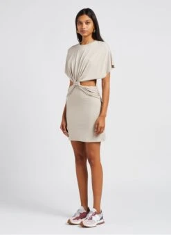 IRO KIMIME - Beige Short T-shirt Dress -Morganmai Store 4069823