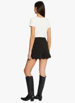 MORGAN DWONDER - White V-neck Cotton-blend T-shirt -Morganmai Store 4076482