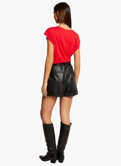 MORGAN DLOV - Red Round-neck T-shirt -Morganmai Store 4076497