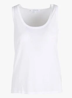 GERARD DAREL ARSENE - White Flowing Round-neck Tank Top -Morganmai Store 4081480