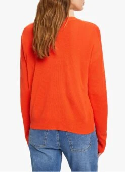 ESPRIT Red Fine-knit Cardigan -Morganmai Store 4091504