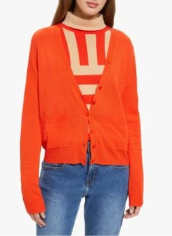 ESPRIT Red Fine-knit Cardigan