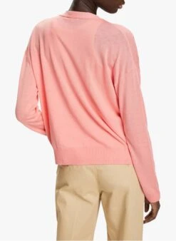 ESPRIT Pink Fine-knit Cardigan -Morganmai Store 4091507