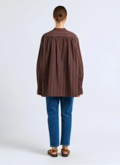 Soeur SEVILLE - Multicolored Cotton Top With Mandarin Collar -Morganmai Store 4092355