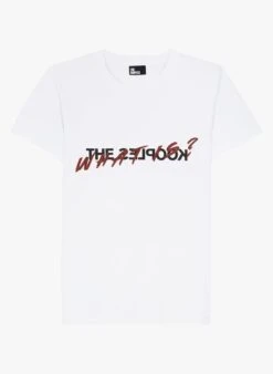 THE KOOPLES White Round-neck Printed Cotton T-shirt -Morganmai Store 4096105