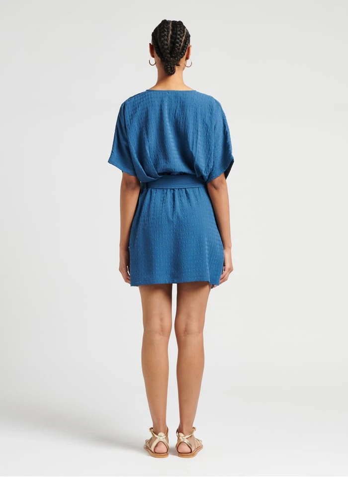 SEE U SOON Blue Short Loose-fit Dress 5 SEE U SOON Blue Short Loose-fit Dress - Image 5