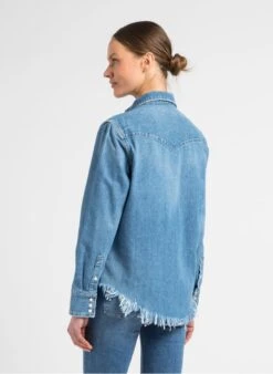 RE/DONE 50S WESTERN - Faded Jeans Cotton Denim Shirt -Morganmai Store 4101901