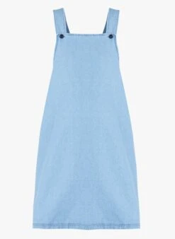 APRIL - Blue Cotton Maternity Overall Dress -Morganmai Store 4104681