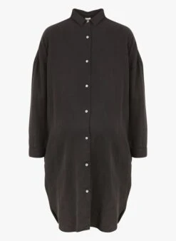 COLETTE BIS - Black Maternity Shirt Dress -Morganmai Store 4108535