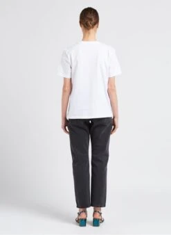 PAUL SMITH White Round-neck Cotton T-shirt With Screen Print -Morganmai Store 4110331