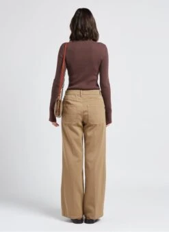 ROBIN - Brown Ribbed Knit V-neck Cardigan -Morganmai Store 4112059