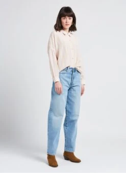 Sessun BOTAN - Striped Striped Shirt With Classic Collar -Morganmai Store 4112104