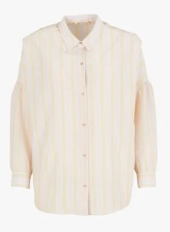 Sessun BOTAN - Striped Striped Shirt With Classic Collar -Morganmai Store 4112952