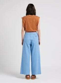 Sessun ORLANDO - Brown Round-neck Cotton T-shirt -Morganmai Store 4115992