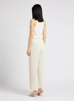 American Vintage ODYL - Beige Round-neck Tank Top With Spaghetti Straps -Morganmai Store 4121194