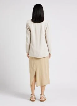 American Vintage ODYL - Beige Round-neck Tank Top With Spaghetti Straps -Morganmai Store 4121204