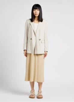 American Vintage ODYL - Beige Round-neck Tank Top With Spaghetti Straps -Morganmai Store 4121205