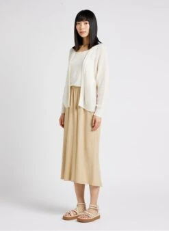 American Vintage ODYL - Beige Round-neck Tank Top With Spaghetti Straps -Morganmai Store 4121211