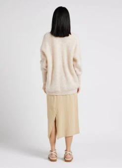 American Vintage ODYL - Beige Round-neck Tank Top With Spaghetti Straps -Morganmai Store 4121214