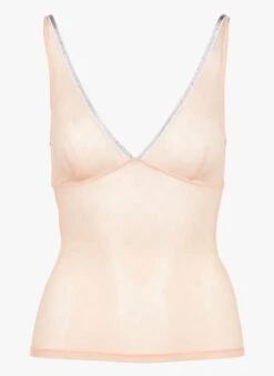 JOHN - Pink V-neck Lace Top