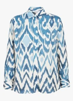 GERARD DAREL CHRISTIAN - Blue Printed Shirt With Classic Collar -Morganmai Store 4123900