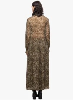 THE KOOPLES Beige Long Leopard Print Dress -Morganmai Store 4124732