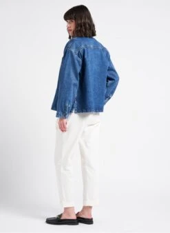 Soeur TITA - Beige Round-neck Cotton Cardigan -Morganmai Store 4128458