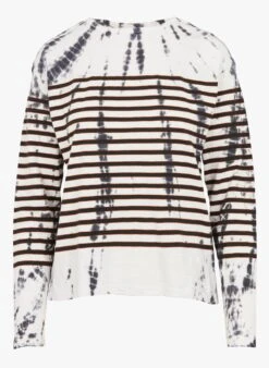 TAYC - Multicolored Round-neck Striped Cotton T-shirt -Morganmai Store 4130522