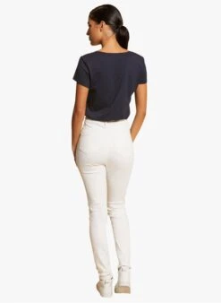 MORGAN DASHION - Blue Round-neck Printed Cotton T-shirt -Morganmai Store 4131483