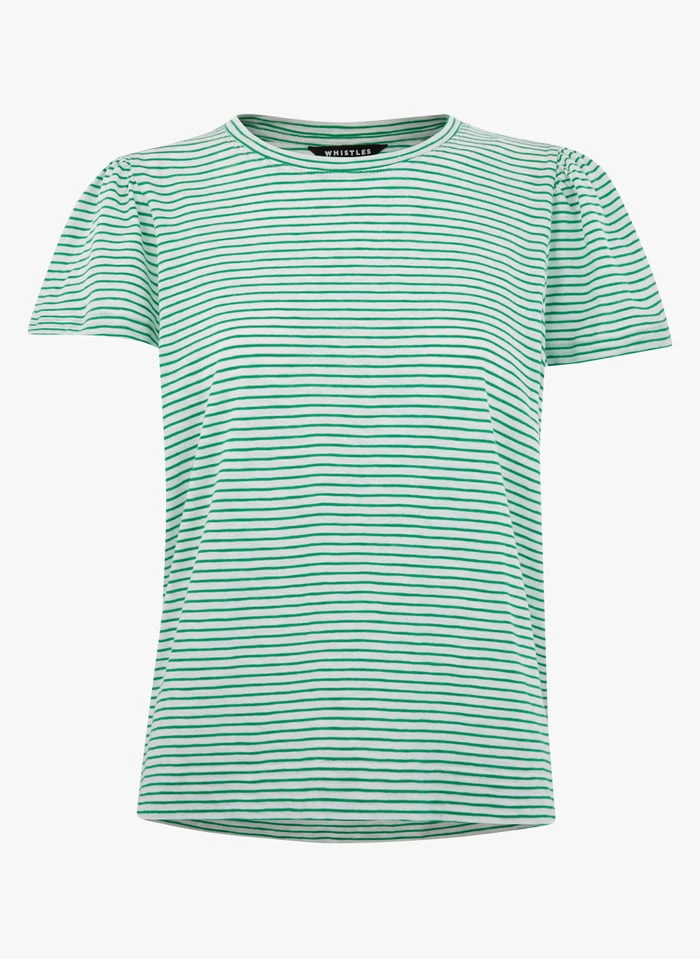 Whistles Multicolored Round-neck Striped Cotton T-shirt 3 Whistles Multicolored Round-neck Striped Cotton T-shirt - Image 3