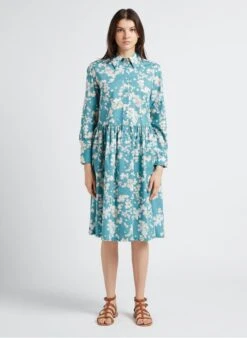 Marc O'Polo Multicolored Loose-fit Patterned Midi Dress