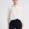 GERARD DAREL CARLO - White V-neck Cotton Top