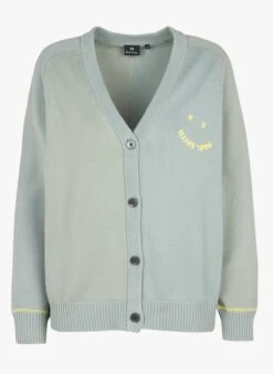 PAUL SMITH Green Loose-fit V-neck Cotton Cardigan -Morganmai Store 4165026