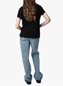 Zadig & Voltaire WALK - Black 100 Cotton Screen-printed T-shirt -Morganmai Store 4175196