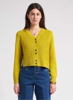 Soeur UNDER - Yellow Knit Cardigan